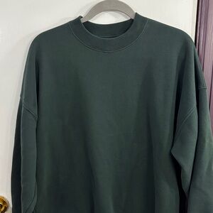 Men’s Green Abercrombie Crew Sweatshirt L